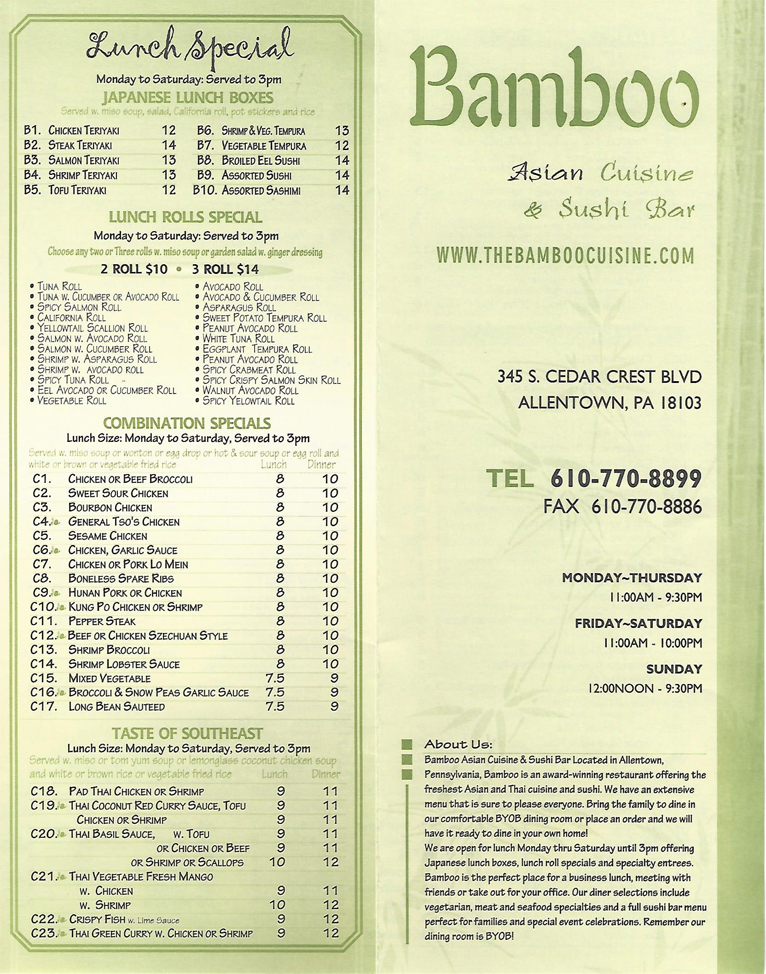 Bamboo Asian Cuisine & Sushi Bar